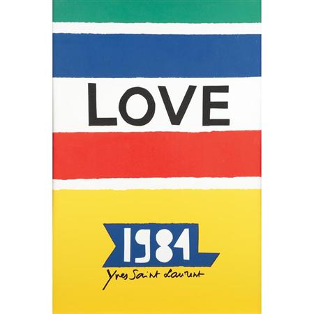 Framed 1984 Love Poster by Yves 6a487