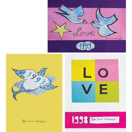 Three Unframed Love Posters by 6a48a