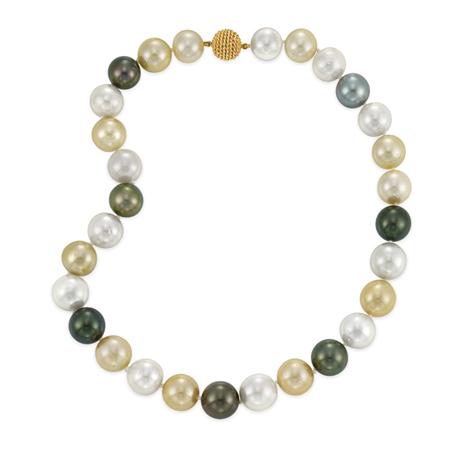 Multicolored Cultured Pearl Necklace