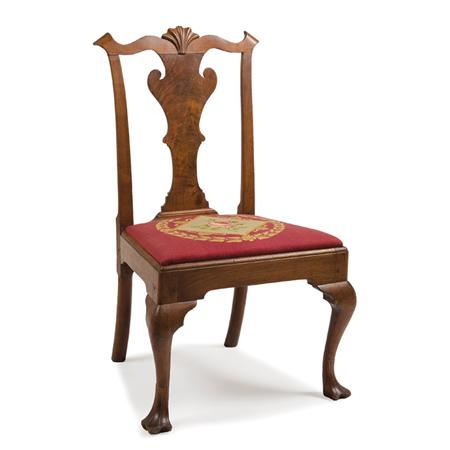 Chippendale Walnut Side Chair  6a9cb