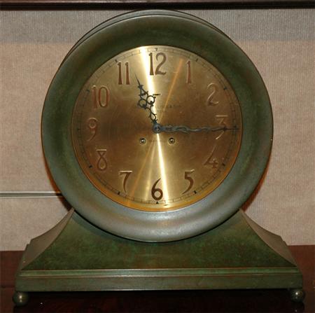 Patinated-Bronze Ship's Clock
	