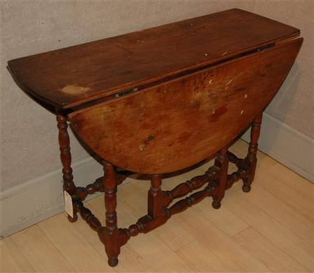 William and Mary Maple Gate Leg Table
	