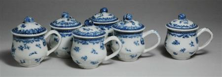 Six Chinese Export Blue and White 6aa2f