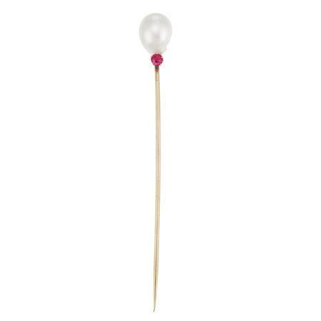 Natural Pearl Stickpin Estimate 600 800 6aa3e