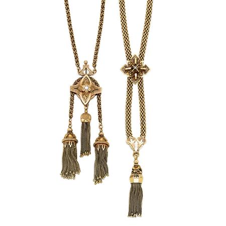 Two Gold and Low Karat Gold Tassel 6aa4b