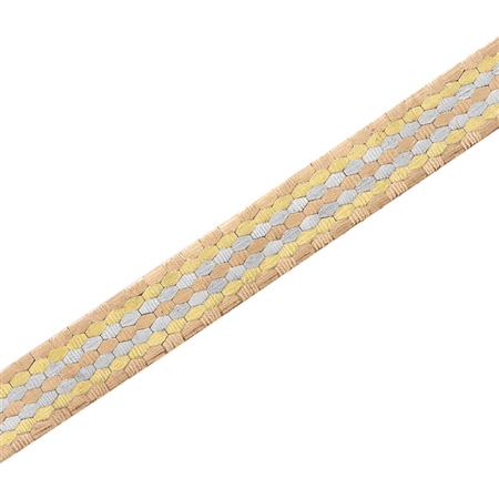 Tricolor Gold Bracelet
	  Estimate:$800-$1,200