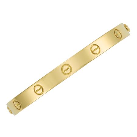 Gold Love Bangle Bracelet, Cartier
	