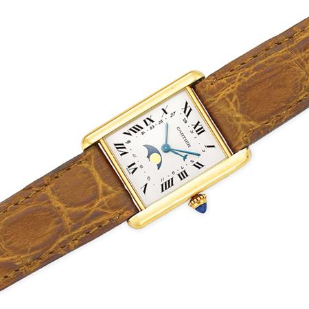 Gentleman s Gold Tank Wristwatch  6aa84