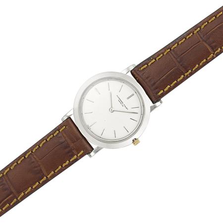 Gentleman s White Gold Wristwatch  6aaa2