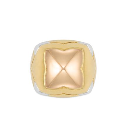 Tricolor Gold Dome Ring Bulgari  6aab7