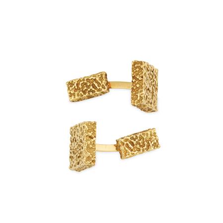 Pair of Nugget Gold Cufflinks  6aaf2