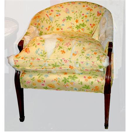 George III Mahogany Tub Chair  6a720