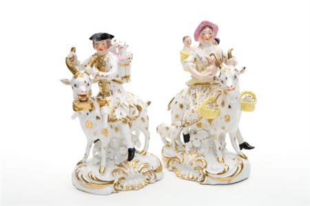 Pair of Bloor Derby Porcelain Figures 6a729