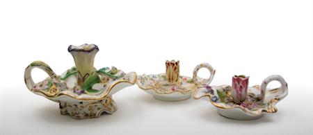 Group of English Porcelain Chamber
