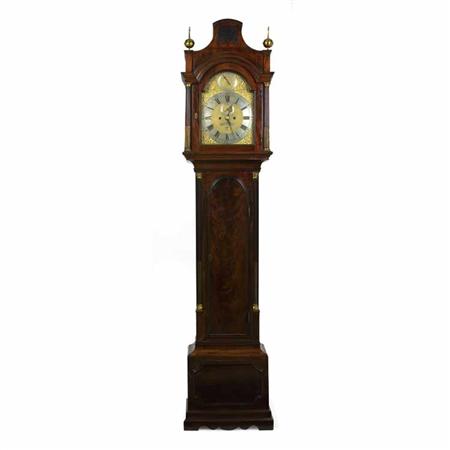 George III Mahogany Tall Case Clock  6a73b