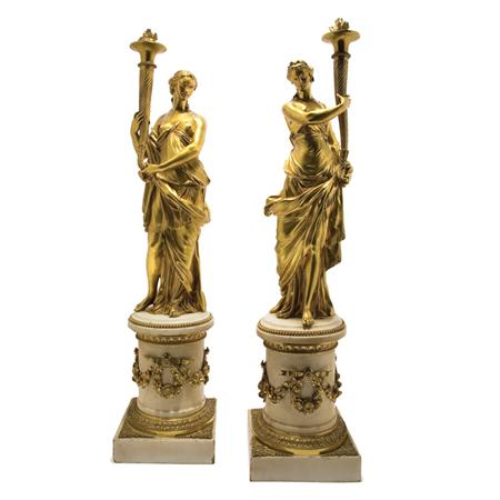Pair of Louis XVI Gilt Bronze and 6a758