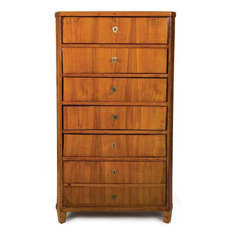 Biedermeier Birch Tall Chest of 6a770