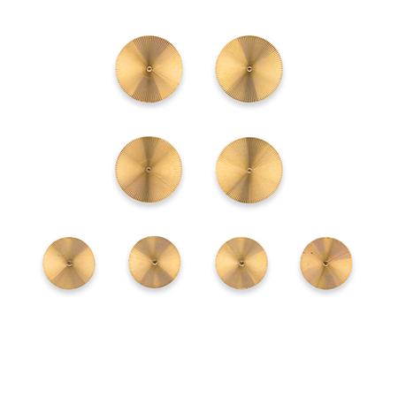 Gold Button Set Tiffany Co  6a7c9