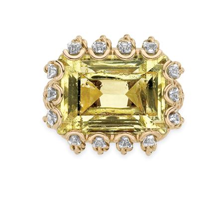 Gold Yellowish Green Beryl Sapphire 6a7d8