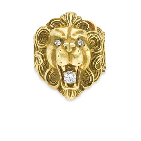 Gentleman s Gold and Diamond Lion 6a7f7