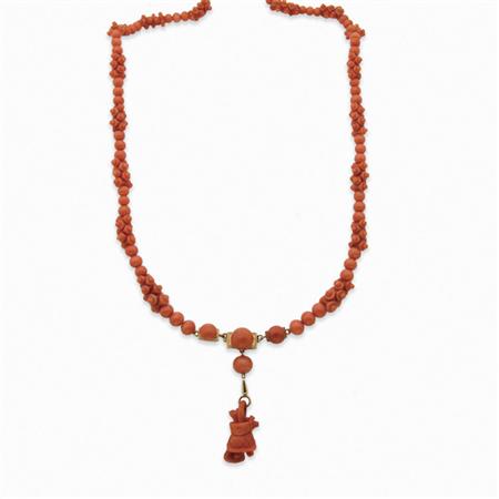 Antique Coral and Carved Coral