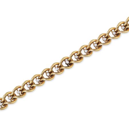 Gold and Diamond Bracelet
	  Estimate:$2,000-$3,000