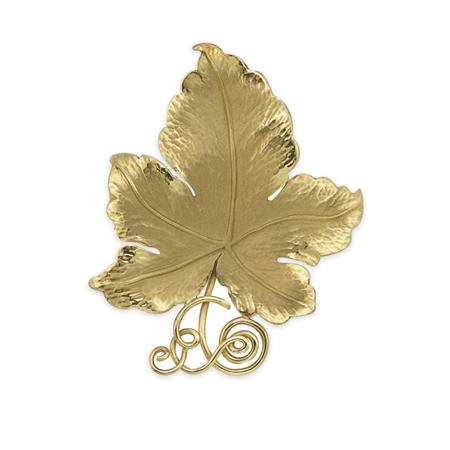 Gold Leaf Brooch
	  Estimate:$150-$250