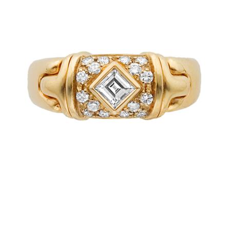 Gold and Diamond Ring, Bulgari
	