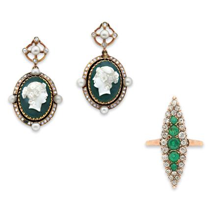 Antique Emerald and Diamond Ring 6ad27