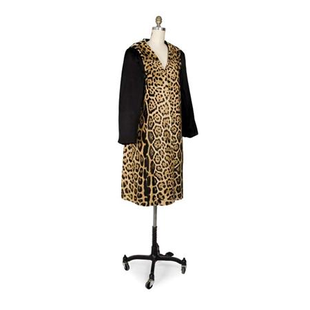 Natural Leopard Full Length Vest/Coat