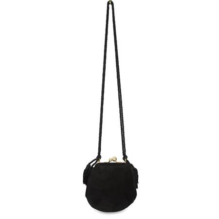 Judith Leiber Black Suede Shoulder 6ad72