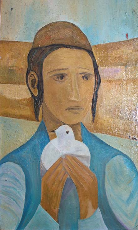 Hojman (i) Boy Holding a Dove (ii) Woman