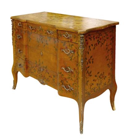 Louis XV Style Floral Painted Commode  6adee