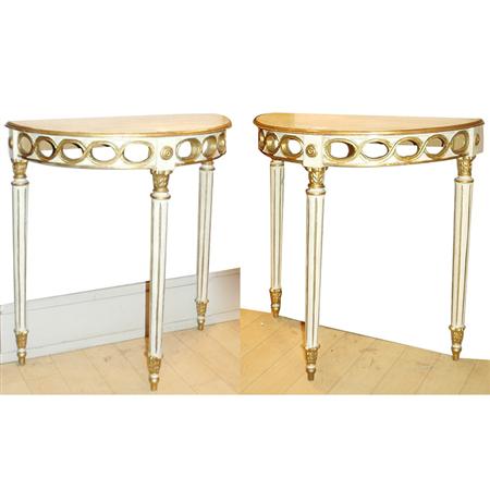 Pair of Neoclassical Style Gold