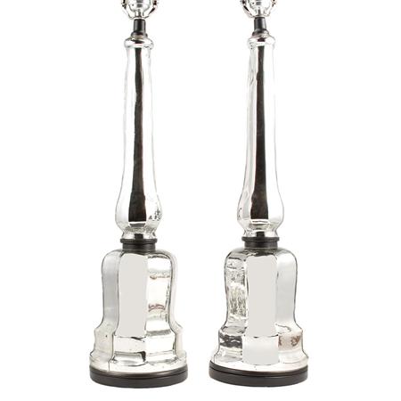 Pair of Mercury Glass Style Lamps  6ae07