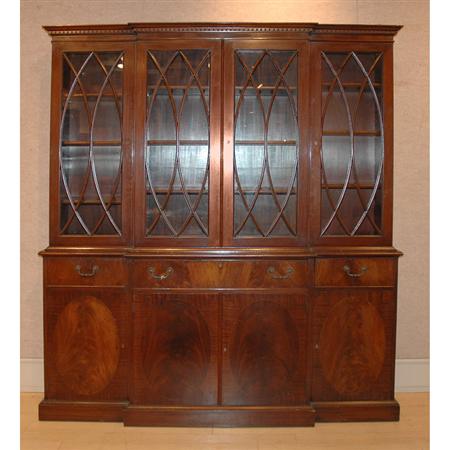 George III Style Mahogany Butlers Breakfront