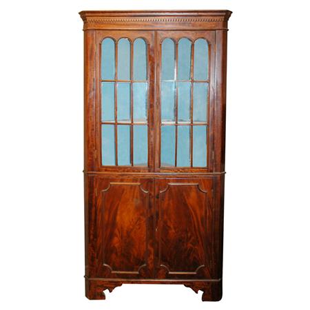 George III Style Mahogany Corner