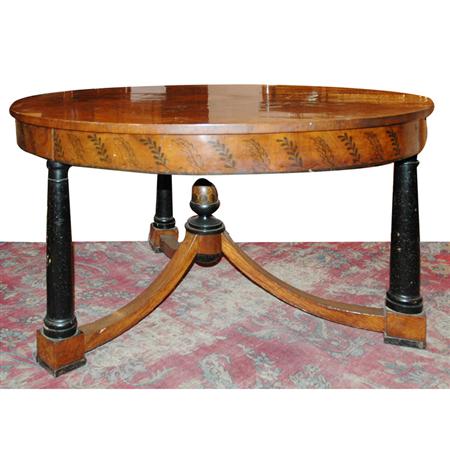 Biedermeier Inlaid Walnut and Mahogany 6ae48