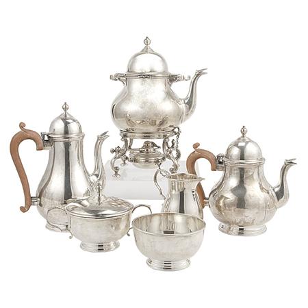 Sterling Silver Six-Piece Tea and Coffee
