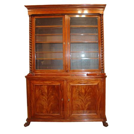 German Neoclassical Mahogany Bookcase 6ae99