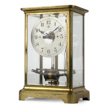 Brass and Glass Mantel Clock
	