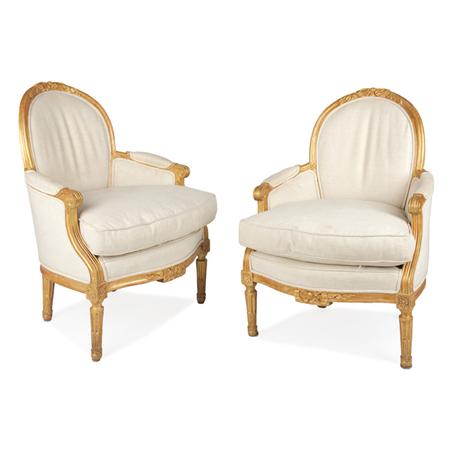 Pair of Louis XIV Style Gilt-Wood