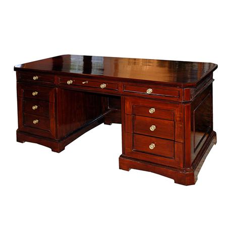 Regency Style Mahogany Desk
	 