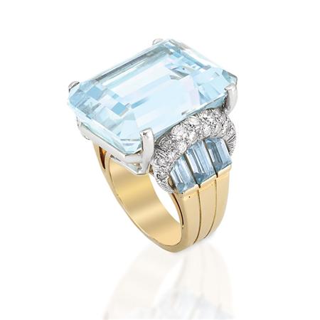 Gold Platinum Aquamarine and 6ab78