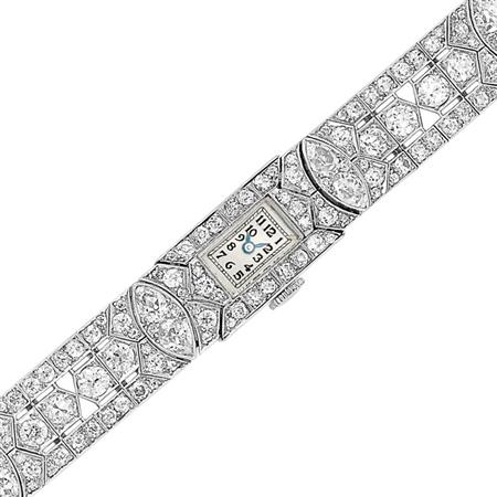 Diamond Bracelet-Wristwatch
	 