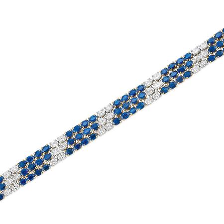 Sapphire and Diamond Bracelet,