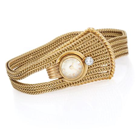 Gold and Diamond Bracelet Watch  6aba0
