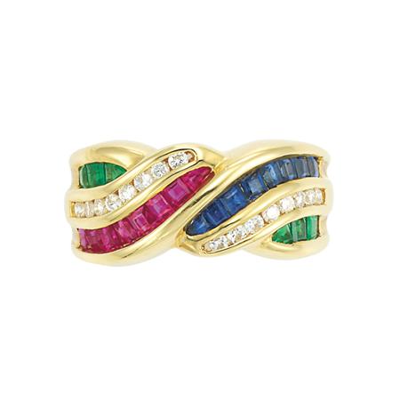 Gold Emerald Sapphire Ruby and 6b085