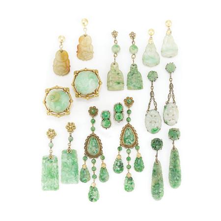 Nine Pairs of Jade and Carved Jade 6b0a1