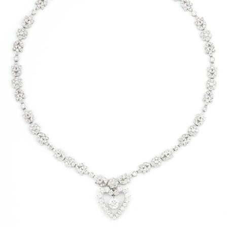 Diamond Floret Necklace with Diamond